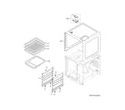 GE P9SBAAS6V1BB racks, slides & outer case diagram