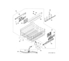 GE PDT795SYV1FS upper rack assembly diagram