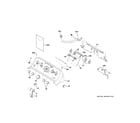 GE GTW465ASN9WW controls & backsplash diagram