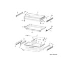 GE CVE28DP4NDW2 freezer shelves diagram