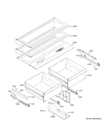 Refrigerator shelves