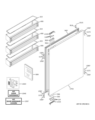 Refrigerator door