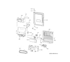 GE PVD28BYNFS ice maker & dispenser diagram