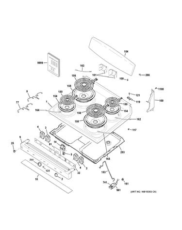 Control panel & cooktop