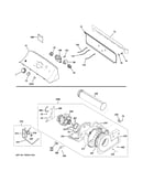Backsplash, blower & motor assembly
