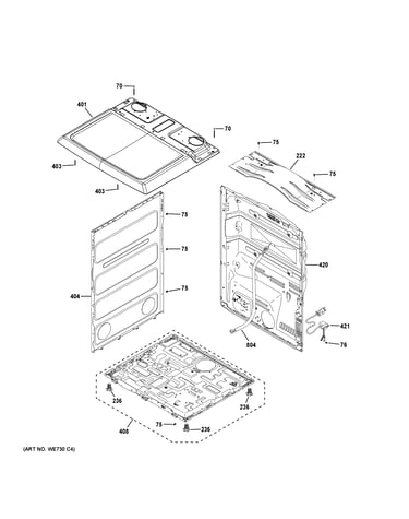 Cabinet & top panel