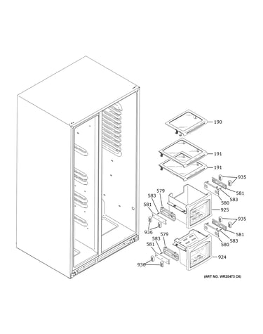 Freezer shelves