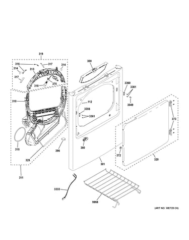 Front panel & door