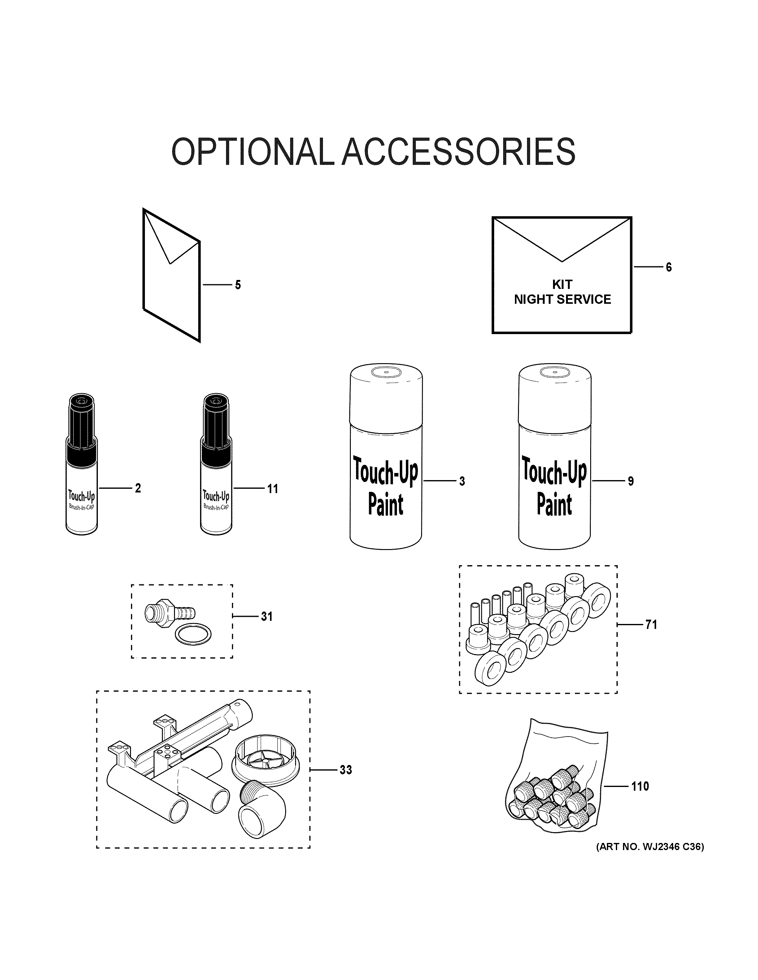 Optional accessories