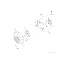 GE GRF600AV1BB convection fan diagram