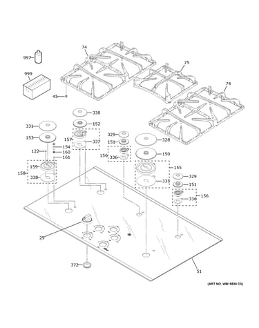 Control panel & cooktop