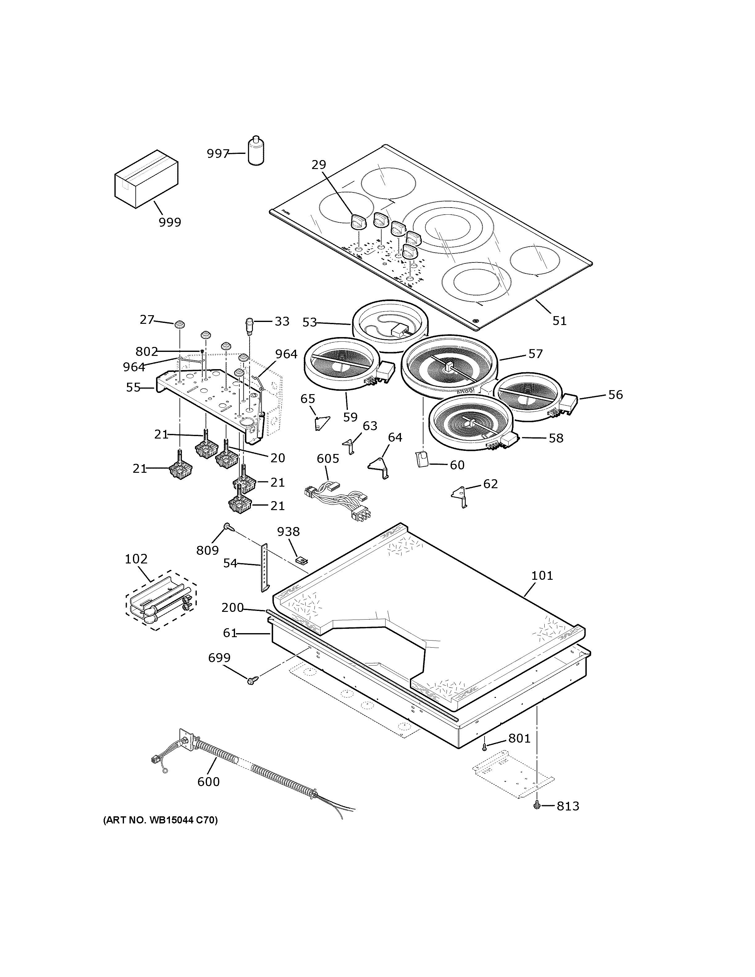 CONTROL PANEL & COOKTOP