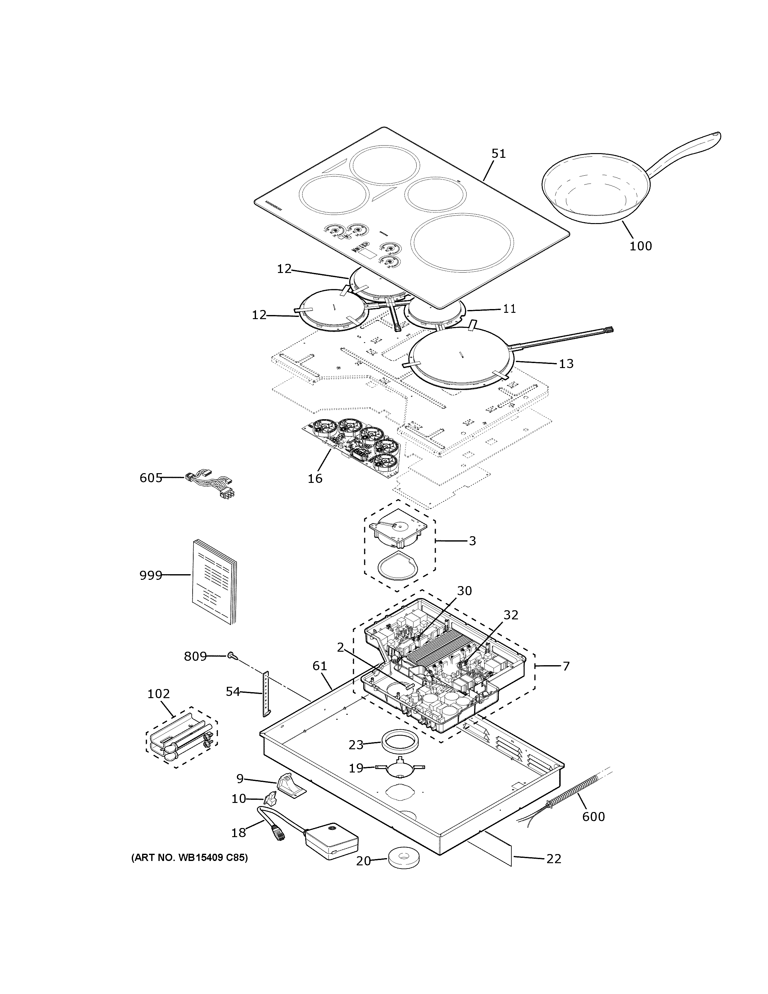 Control panel & cooktop