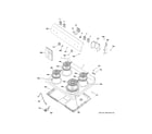 Hotpoint RBS160DM3BB control panel & cooktop diagram