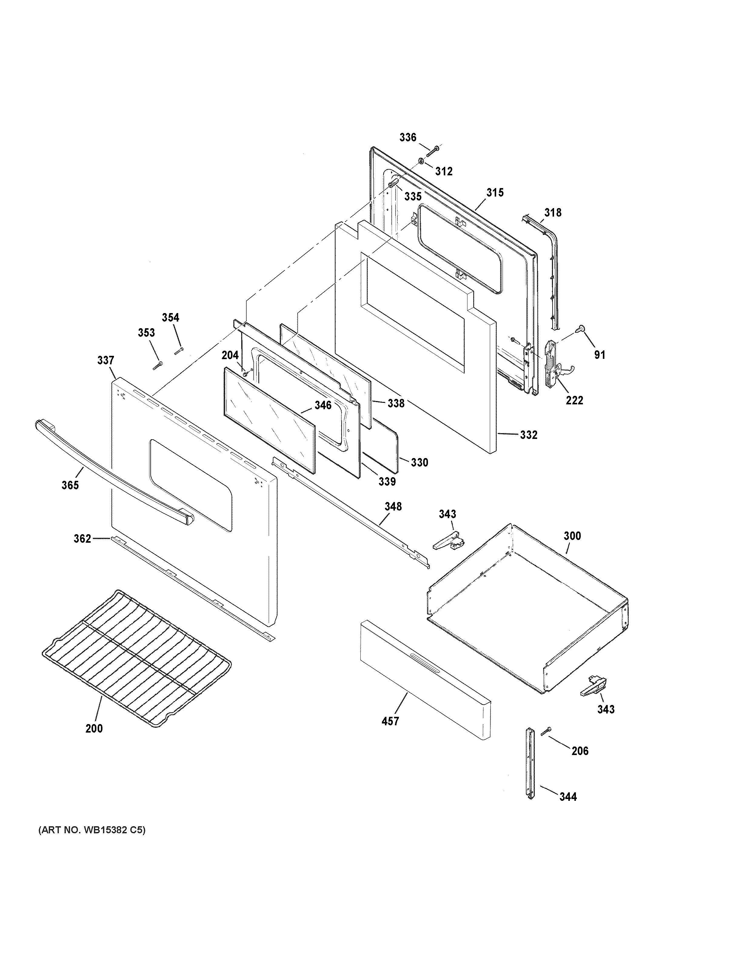 Hotpoint RBS330DR2WW electric range Parts | Diagrams | Sears PartsDirect