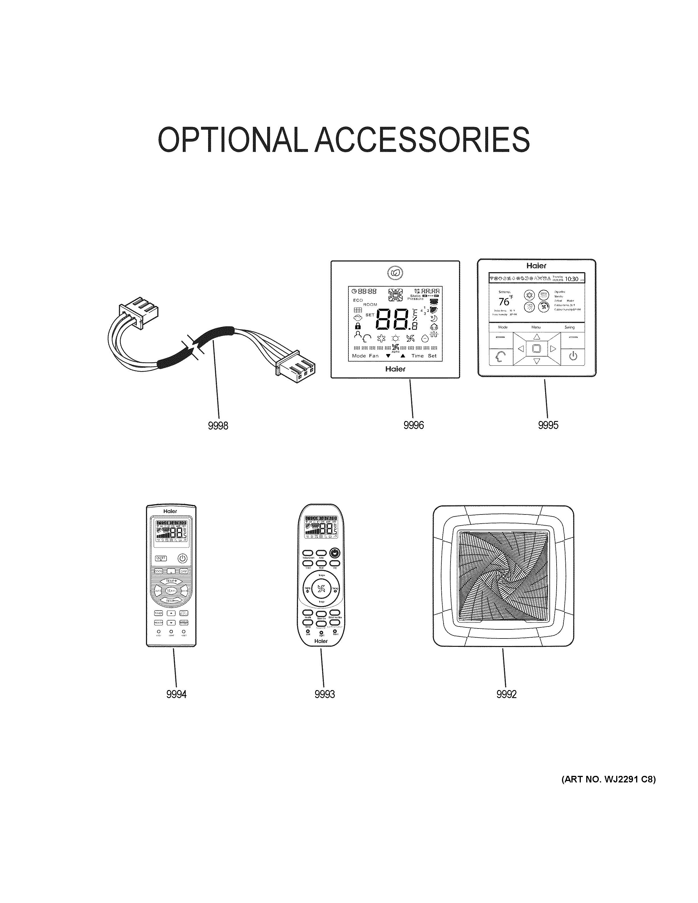 Optional accessories