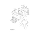 GE JBS360DM3BB door & drawer parts diagram