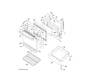 GE JBS460DM4WW door & drawer parts diagram