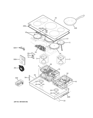 Control panel & cooktop