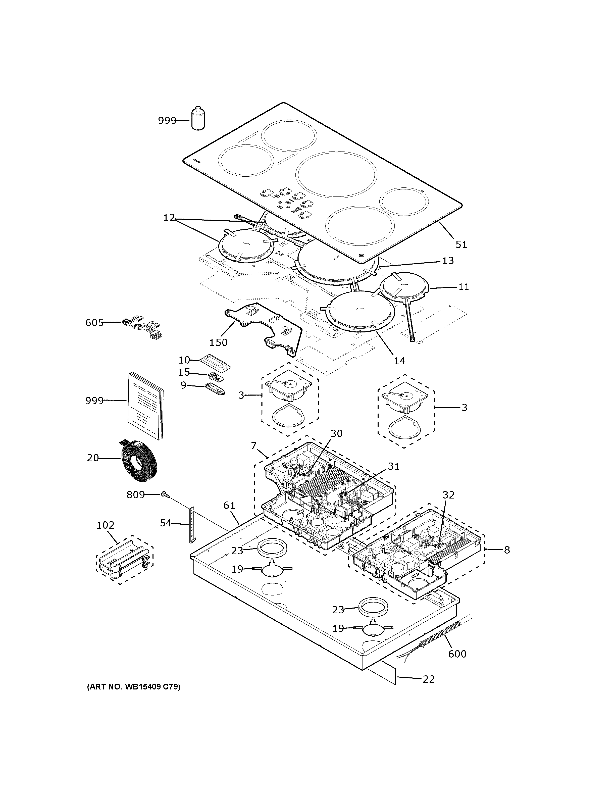 CONTROL PANEL & COOKTOP