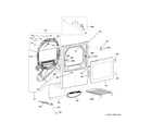 GE PTD70EBPT0RS front panel & door diagram