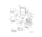 GE CXE22DP2PFS1 ice maker & dispenser diagram