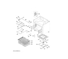 GE CGY366P3T1D1 oven cavity parts diagram