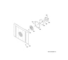 GE CGY366P3T1D1 convection fan diagram