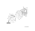 GE C2Y486P4T1W2 small door assembly diagram