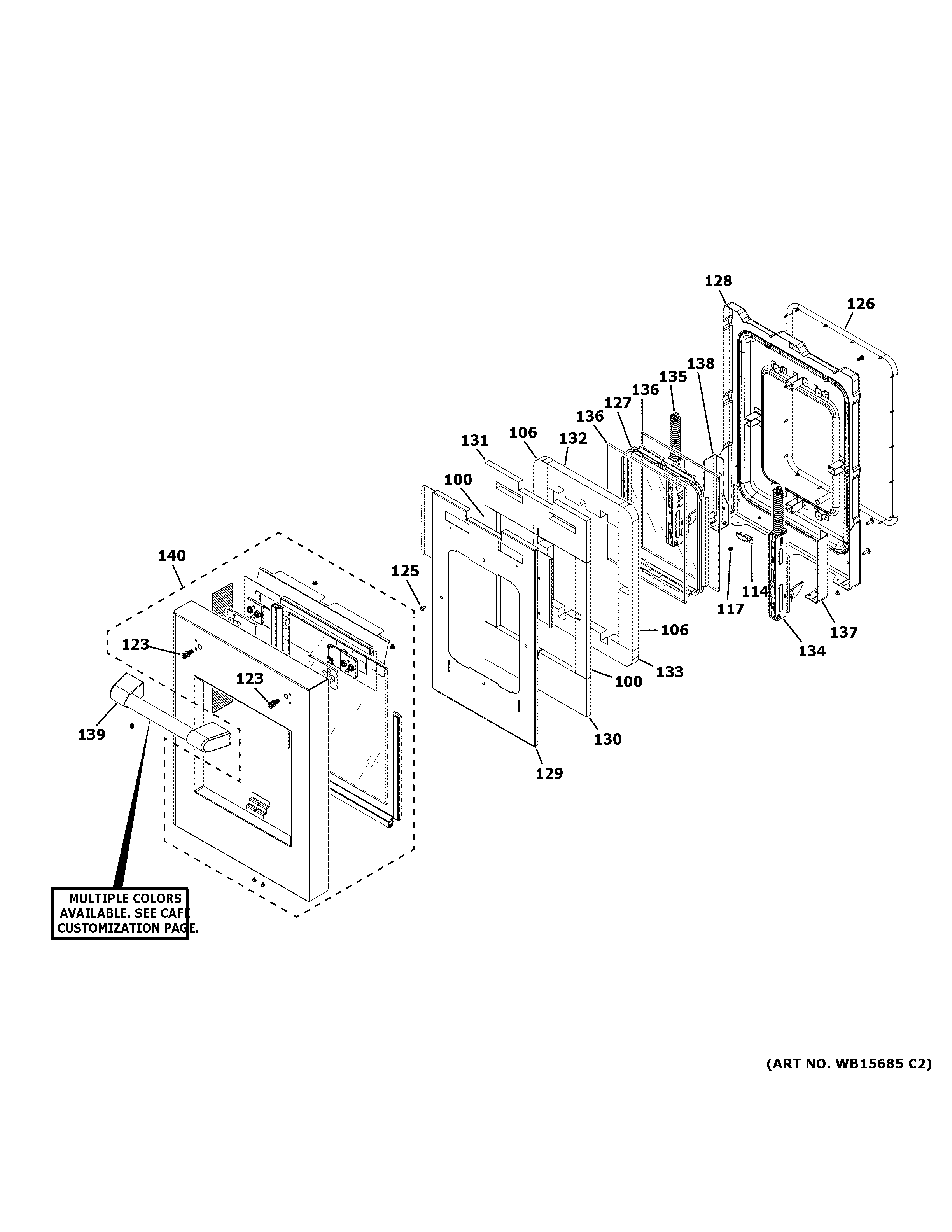 Small door assembly