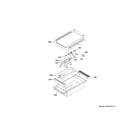 GE CGU486P4T1W2 griddle assembly diagram