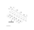 GE CGU366P3T2D1 control panel diagram