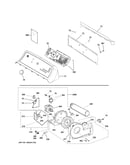 Backsplash, blower & motor assembly