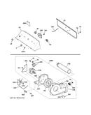 Backsplash, blower & motor assembly