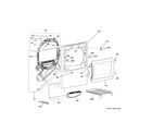 GE PTD60EBPR2DG front panel & door diagram