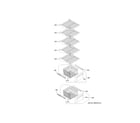 GE ZISS420NXASS freezer shelves diagram