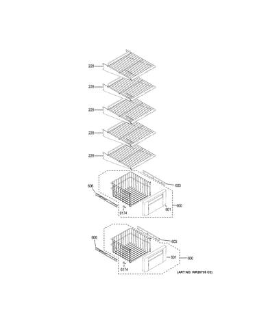 Freezer shelves