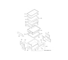 GE ZISS420NXASS fresh food shelves diagram