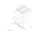 GE GUD24ESSM0WW dryer cabinet diagram