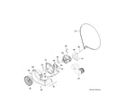 GE GUD24ESSM0WW blower & motor assembly diagram