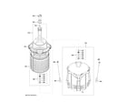 GE GUD24ESSM0WW tub & basket assembly diagram