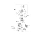 GE GUD24ESSM0WW motor & drive assembly diagram