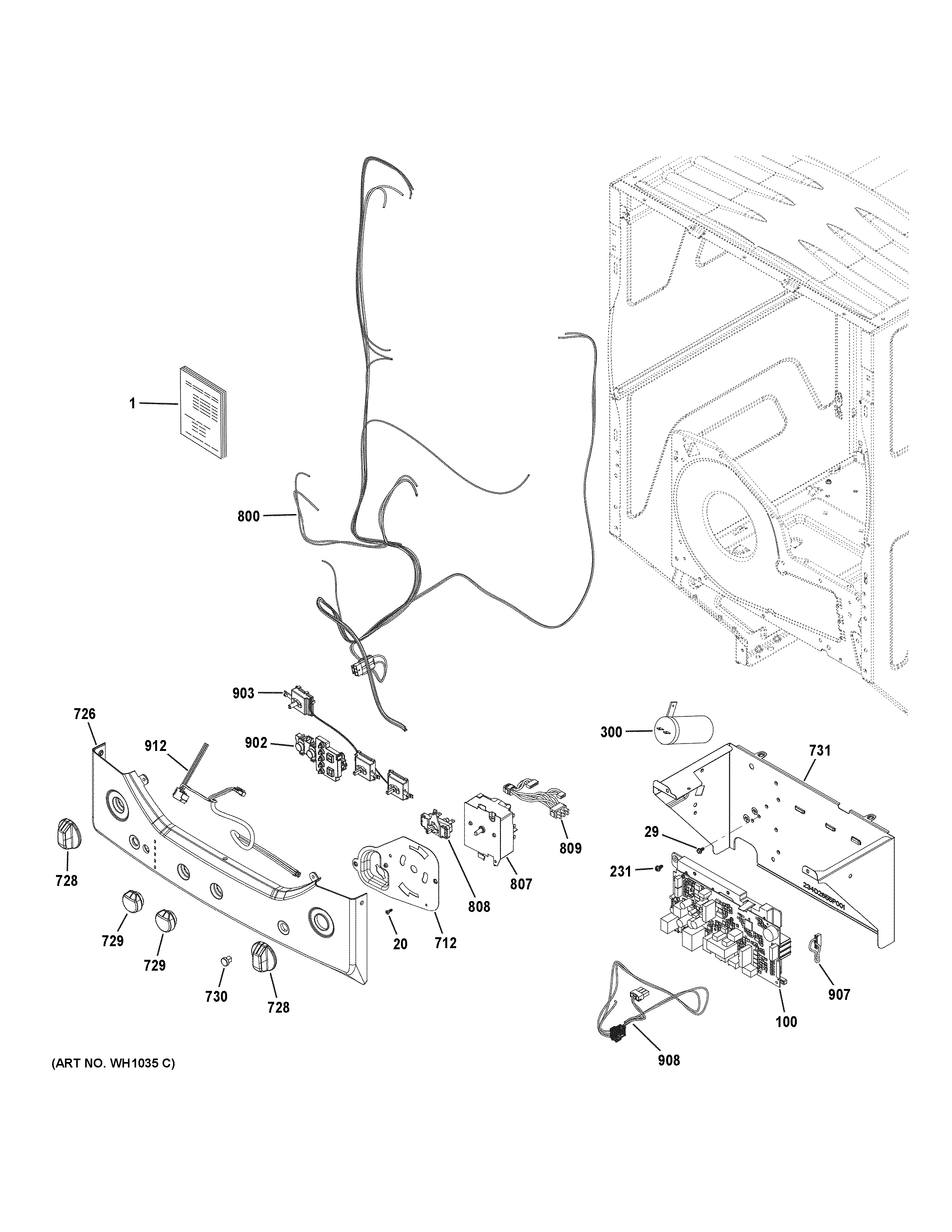 Controls & backsplash