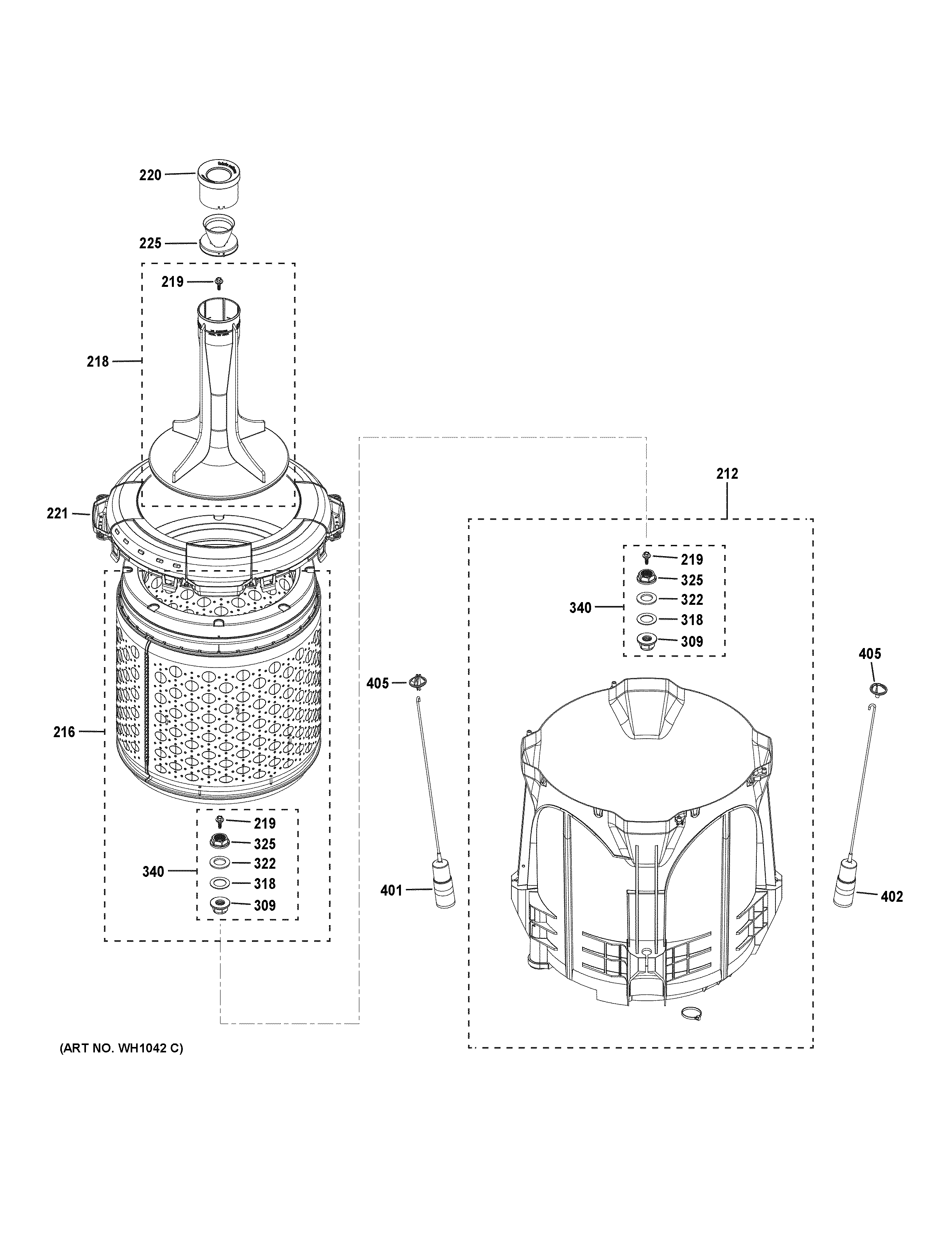 TUB & BASKET ASSEMBLY