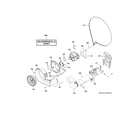 GE GUD24GSSM1WW gas valve, blower & motor assembly diagram