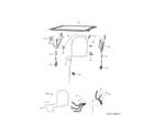 GE CDD220P3W0D1 lid link & components diagram