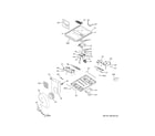 GE PP9830SJ1SS control panel & cooktop diagram