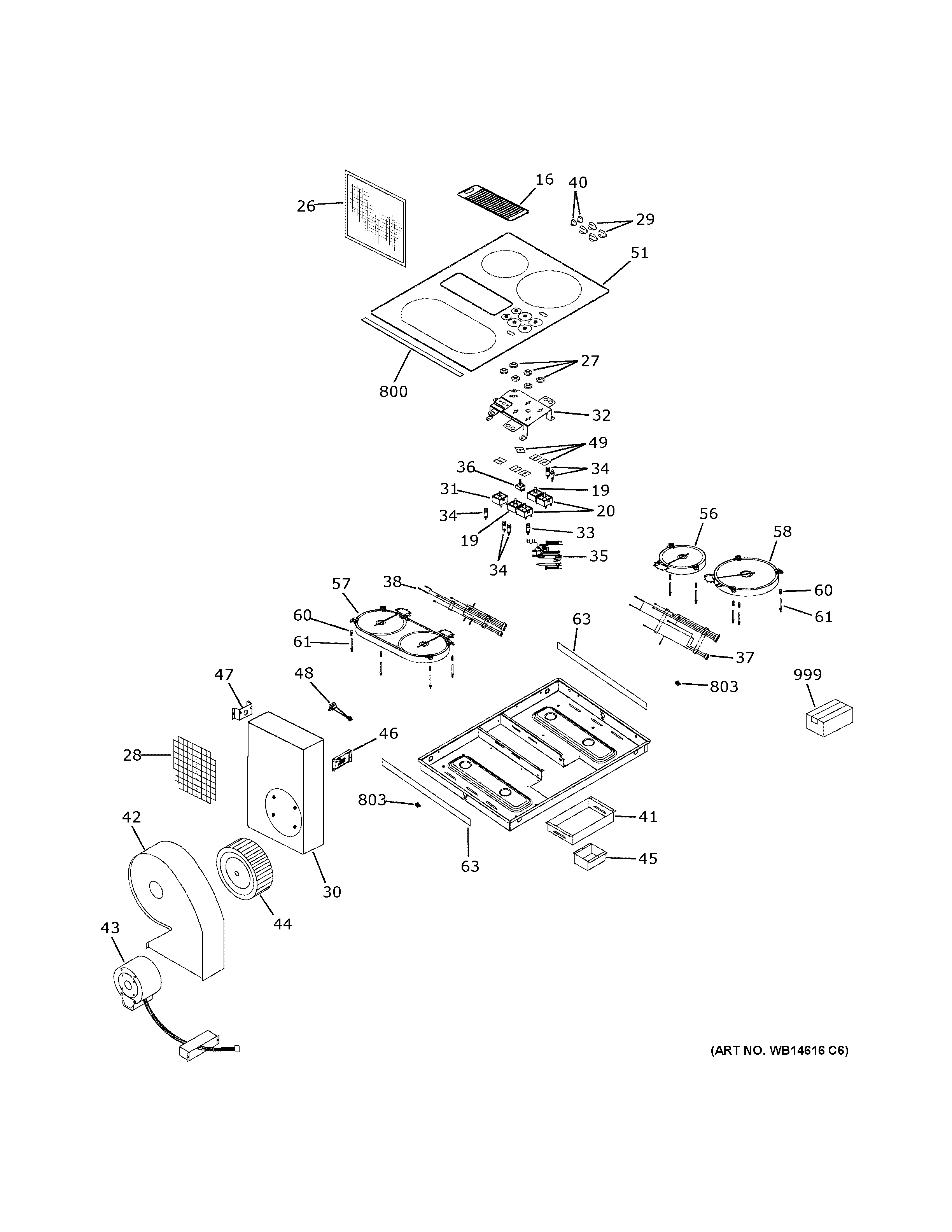 Control panel & cooktop