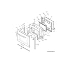 GE JB735SP5SS door diagram