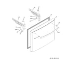 GE GFE26JYMXFFS freezer door diagram